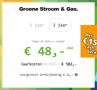 Vergelijk energietarieven energiedirect.nl