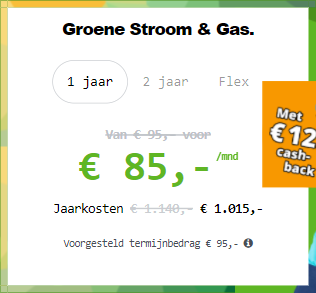 Vergelijk energietarieven energiedirect.nl